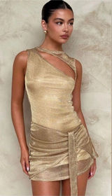 Tiger Mist gold azelma dress size xs sexy night out party event evening girly Photo 0