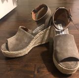 Steve Madden Grey Espadrille Wedges Photo 0