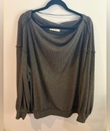 We The Free Ribbed Knit Pullover in Size L Photo 0