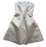 Weddington Way Dress Women Size 4 Strapless Midi A Line Cocktail Party Gold Photo 0