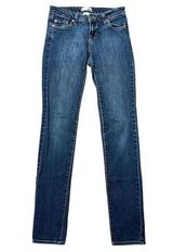 BDG  UO Size 26 Skinny Stretch Jeans Low Rise Waist Blue Denim Women’s Long 33” Photo 0