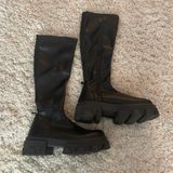 Topshop Knee High Black  Boots Photo 0