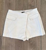 Women’s beige tan Express Linen Skort skirt size 6 Photo 0