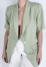 Requirements Vintage  Sage Green Oversized Blazer Size 8 Photo 0