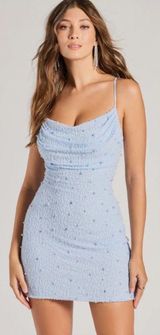 Blue Homecoming Dress Photo 0