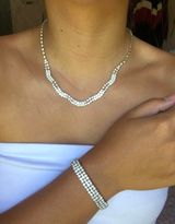 matching necklace & bracelet Silver Photo 0