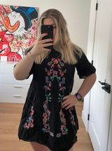 Black Floral Dress Photo 0