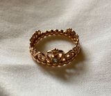 Pandora Princess Tiara Crown Ring Rose Gold Photo 0
