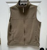 Cabela's  Brown Fleece Vest Jacket Womens Size Medium Full Zip Outerwear 2 Pockets Photo 0