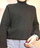 Banana Republic black turtleneck sweater Photo 0