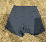 Lululemon biker shorts align 2” high rise light blue Photo 0