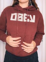 Obey Burgundy  hoodie Photo 0