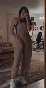 Tan Overalls Free People Photo 0