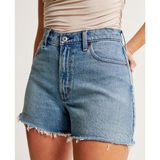 Abercombie & Fitch The Mom Short High Rise Shorts With Side Slit Size 6 Photo 0