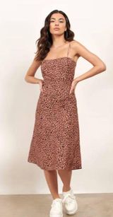 Tobi Pink Midi Dress Photo 0