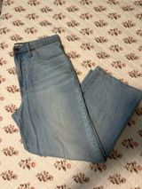 Madewell Perfect Vintage Wide-Leg Crop Jeans Photo 0