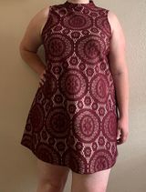 Red Halter Top Dress Size XL Photo 0