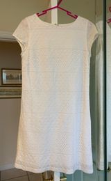 Halogen White Lace Dress Photo 0