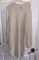 Allison Brittney White Sweater Dress Photo 0