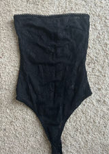 Edikted strapless black lace bodysuit  Photo 0