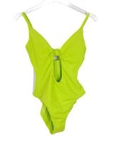 NWT Andie Swim The Santorini One Piece Swimsuit Ribbed Terry Neon Size XS NEW Photo 0