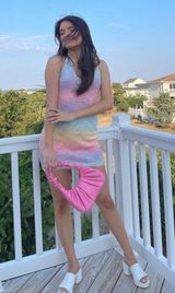 Princess Polly rainbow knit dress Photo 0