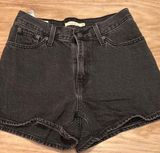 Vintage Black Denim Shorts Photo 0