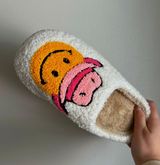 Altar'd State Smiley Face Slippers  Photo 0