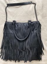 Steve Madden Leather Fringe Purse Photo 0