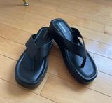 Platform Flip Flops Black Size 9 Photo 0