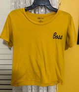 On Fire Yellow Cotton Crop Top Photo 0