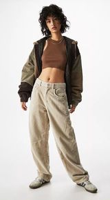 Cream Corduroy Logan Pants!! Photo 0