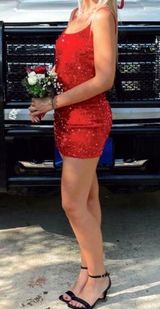 Lucy in the Sky red mini dress Photo 0