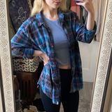 American Eagle Outfitters Distressed Flannel Photo 0