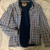 Vintage Flannel Blue Size M Photo 0