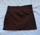 brown mini skirt Photo 0
