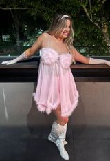 Fembot Babydoll Costume Pink Size M Photo 0