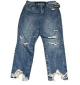 BLANK NYC NWT The Madison Crop Shark Bite Jeans Photo 0