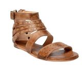 Bed Stu Leather Distressed Artemis Cage Flat Sandal Brown Tan WORN ONCE Size 6 Photo 0