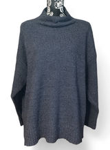 T Tahari Popcorn Mock Neck Chenille Sweater Photo 0