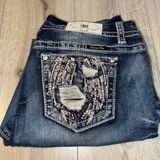 Miss Me easy crop denim Women's Blue Jeans Photo 0