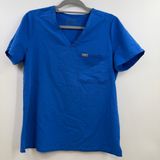 FIGS  Catarina One-Pocket Scrub Top Technical Collection women's M royal blue Photo 0