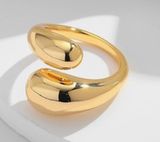 1960 14K Gold Plated Chunky Ring Photo 0