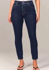 Abercrombie & Fitch Curve Love 25/0 Short Super Skinny Ankle High Rise Jeans Photo 0