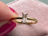 Elaina 18K Tarnish Resistant Baguette Ring  Photo 0