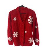 Vintage Retro Christmas Sweater Red Photo 0