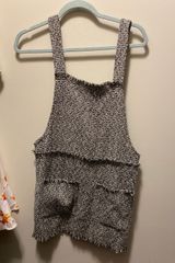 Tweed Overall Dress Black Photo 0