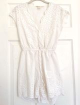 White Eyelet Romper Photo 0