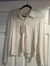 Joie  Cream Button Down, Light Crinkle Material  Photo 0
