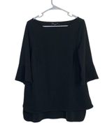 Eloquii Black Bell Sleeve Blouse Top Photo 0